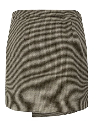 Gestuz - GZCasia Nederdel - Black and white houndstooth